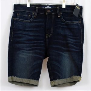 HOLLISTER Men's 30w Skinny Short Denim Dark Wash